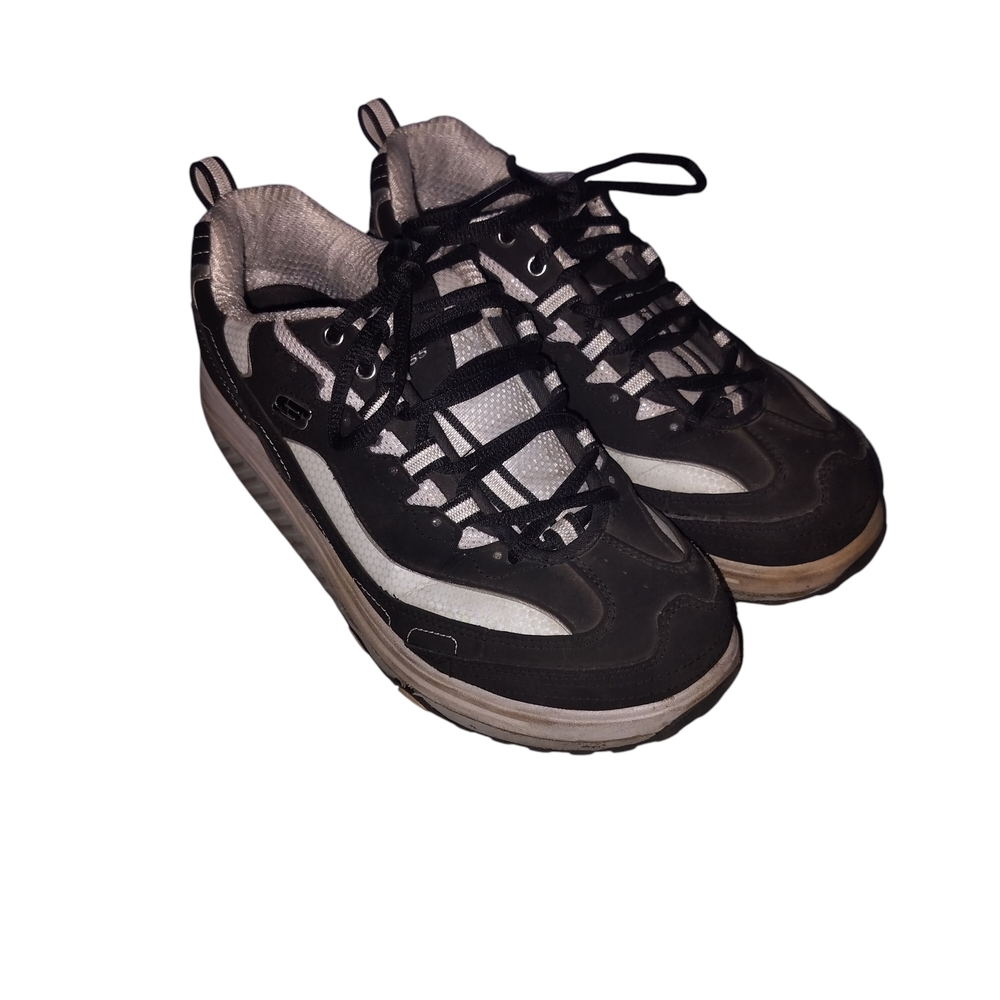 Skechers Vintage Black And White Push Ups, Size 8